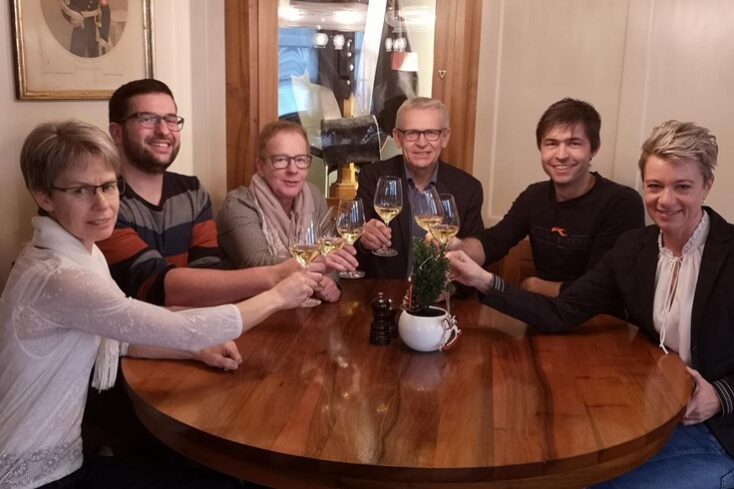 Anstossen zur Gründung des Trägervereins zum Luzerner Kantonal-Musiktag Ruswil