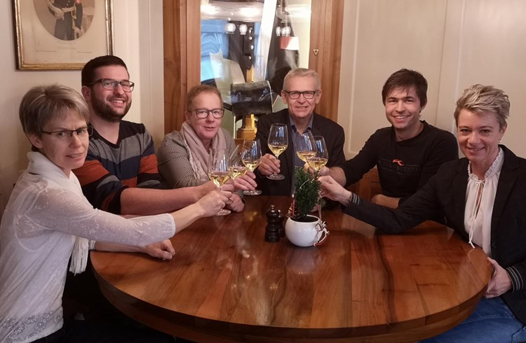 Anstossen zur Gründung des Trägervereins zum Luzerner Kantonal-Musiktag Ruswil