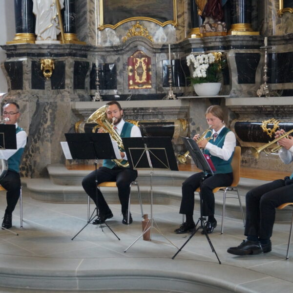 Das OMR Brass-Quartett im Einsatz