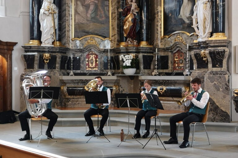 Brass Quartett der Ortsmusik Rüdiswil