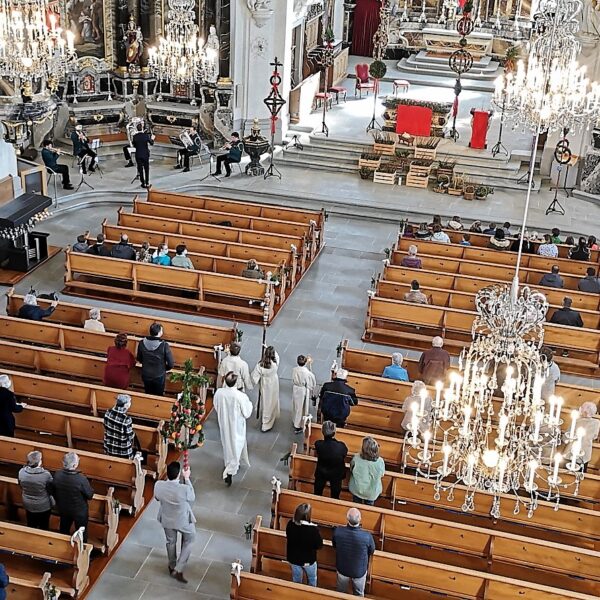 Brass-Quintett spielt am Palmsonntags-Gottesdienst 2021