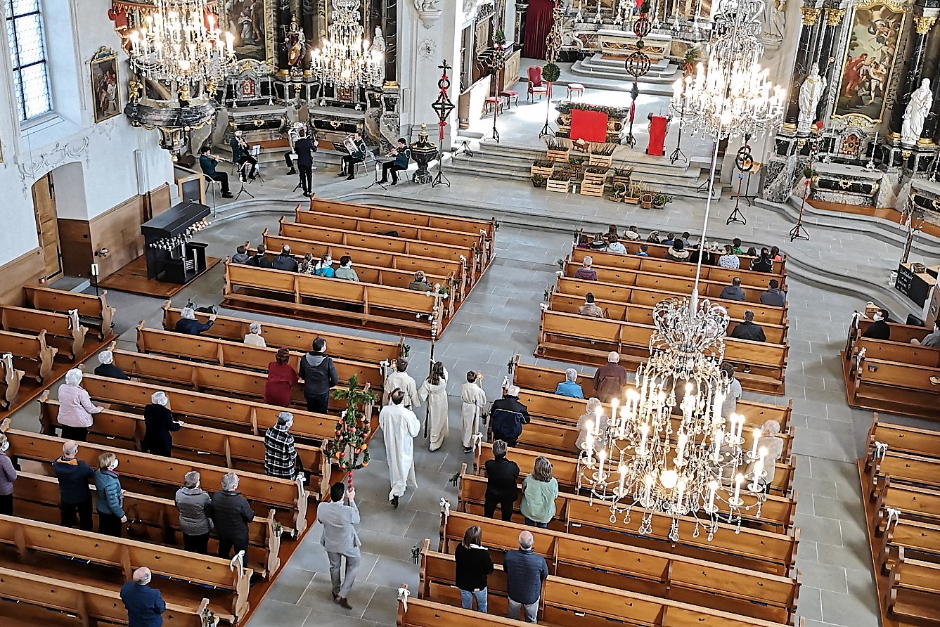 Brass-Quintett spielt am Palmsonntags-Gottesdienst 2021