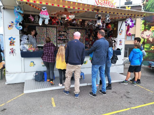 Allseits beliebte Schiessbude an der Kilbi Rüediswil