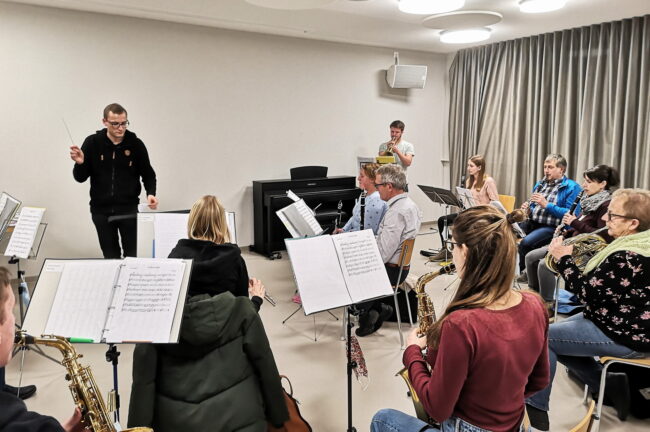 Probe der Ortsmusik Rüediswil