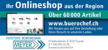 Inserat Meyer Papeterie Bürobedarf