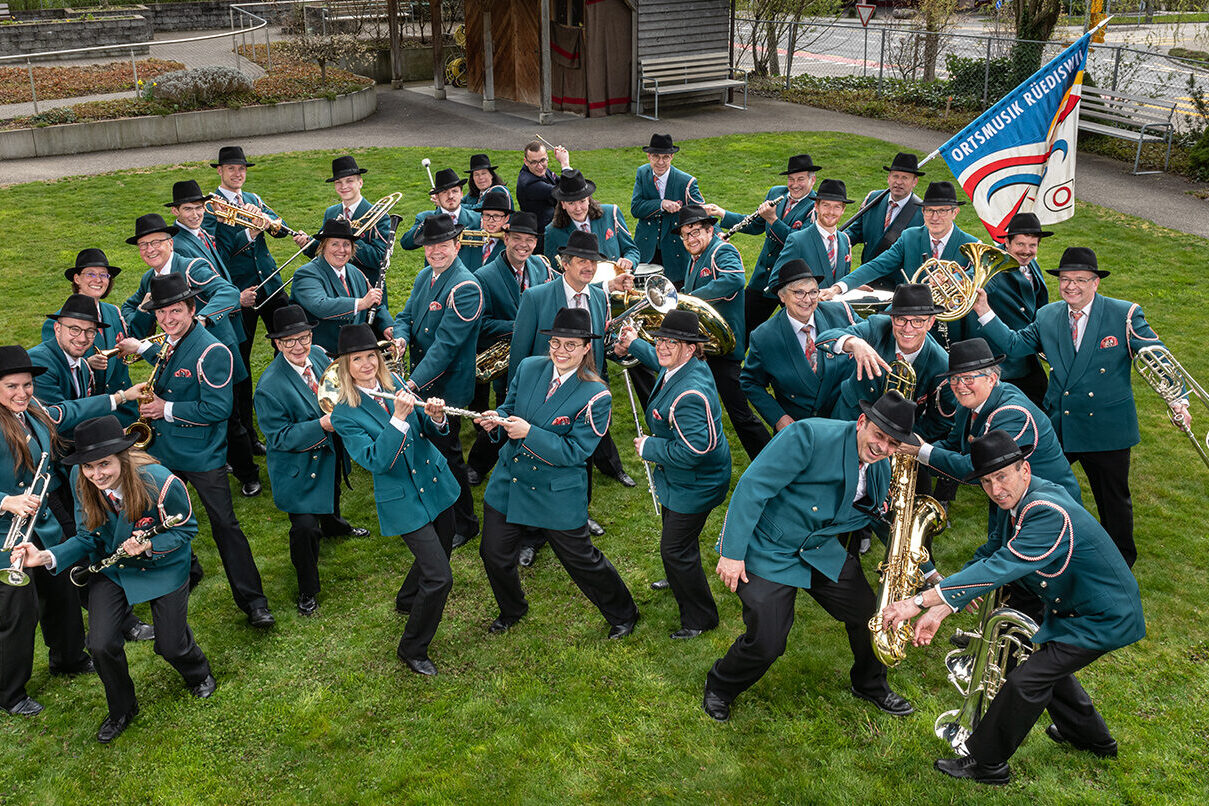 75 Jahre Ortsmusik, Verein Ortsmusik Rüediswil die Harmoniemusik aus der Gemeinde Ruswil (Foto von Stefan Dubach / Niveau Fotos Ruswil)
