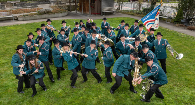 75 Jahre Ortsmusik, Verein Ortsmusik Rüediswil die Harmoniemusik aus der Gemeinde Ruswil (Foto von Stefan Dubach / Niveau Fotos Ruswil)
