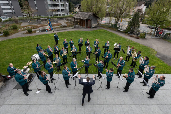 Ortsmusik Rüediswil die Harmoniemusik aus der Gemeinde Ruswil (Foto von Stefan Dubach / Niveau Fotos Ruswil)
