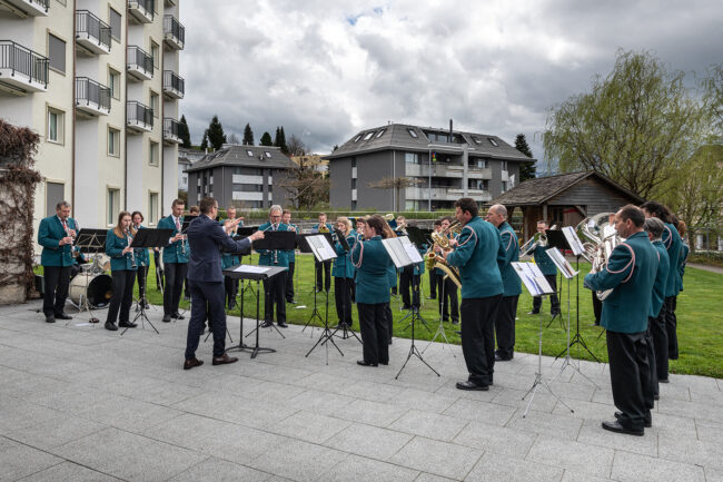 Ortsmusik Rüediswil die Harmoniemusik aus der Gemeinde Ruswil (Foto von Stefan Dubach / Niveau Fotos Ruswil)