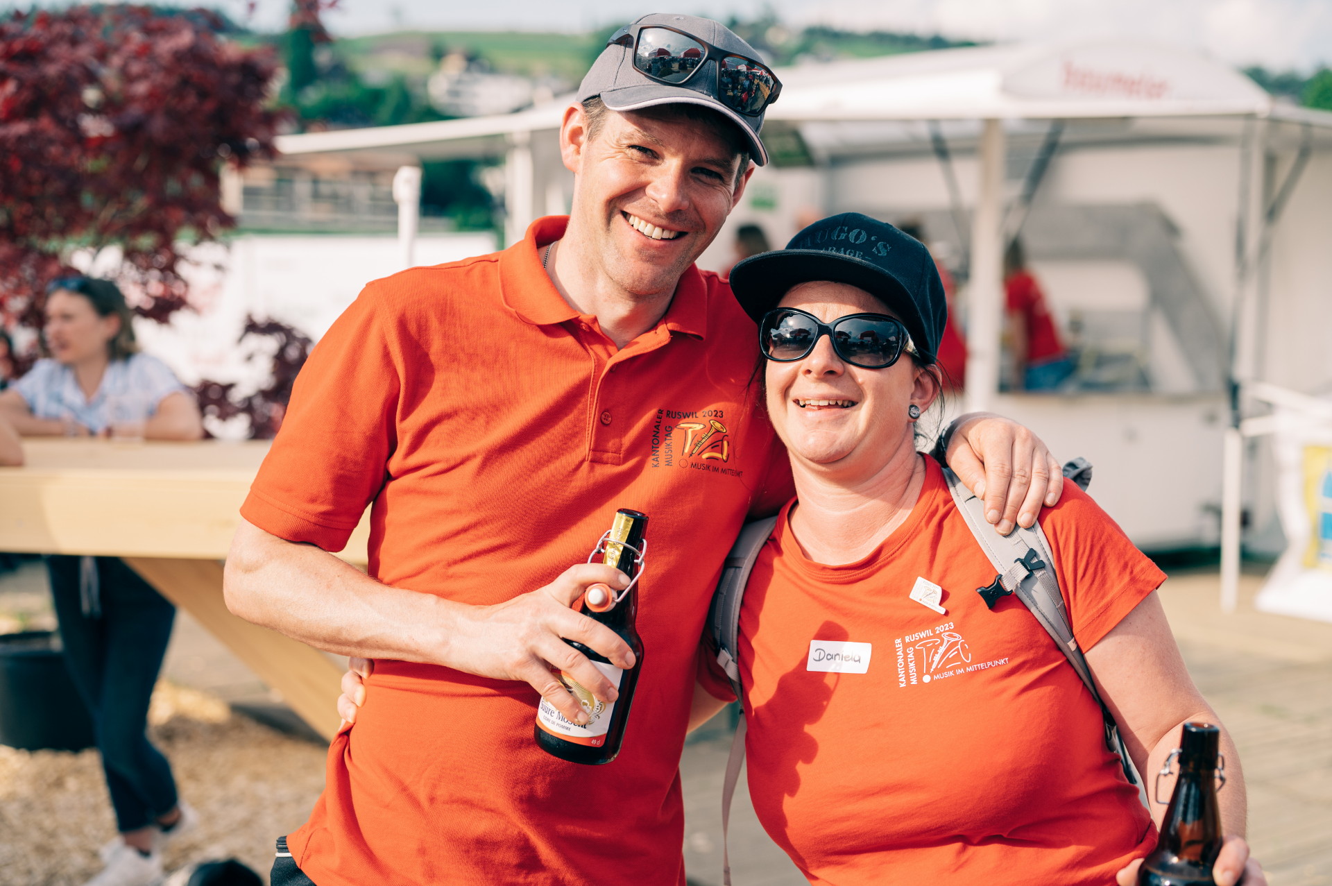 Luzerner Kantonal-Musiktag Ruswil 2023 Helfer im Einsatz