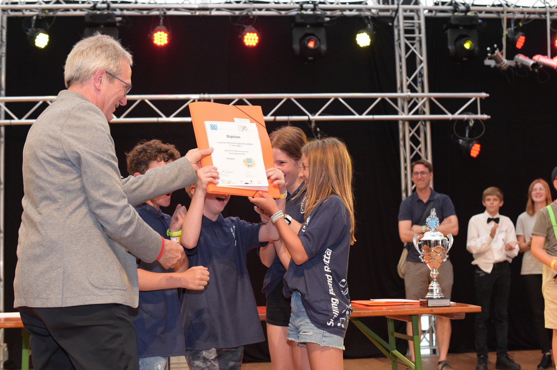 Luzerner Jugendmusikfest 2023 am Musiktag Ruswil