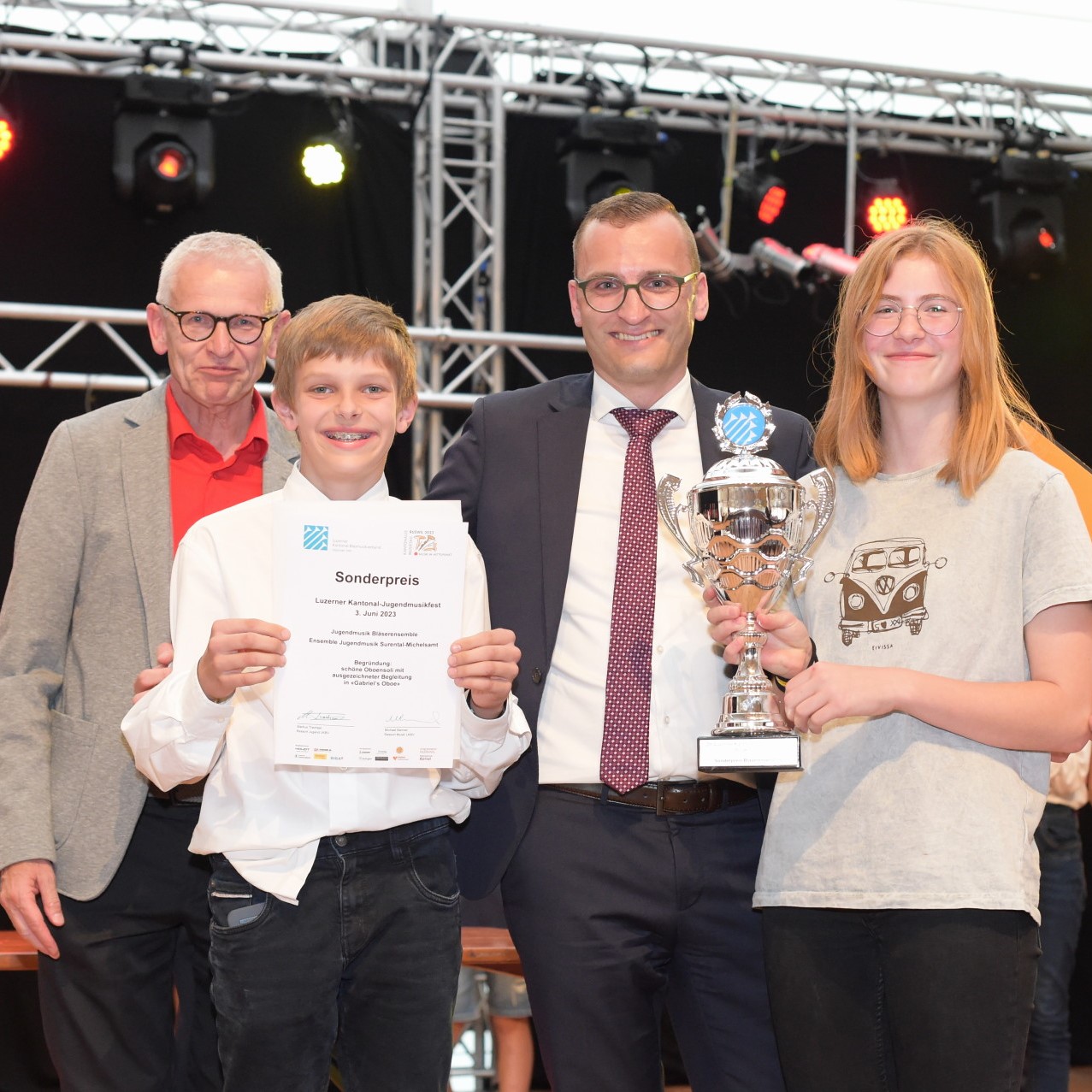 Luzerner Jugendmusikfest 2023 am Musiktag Ruswil