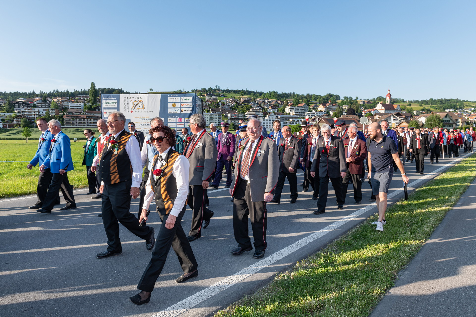 Musiktag Ruswil 2023 Veteranenehrung