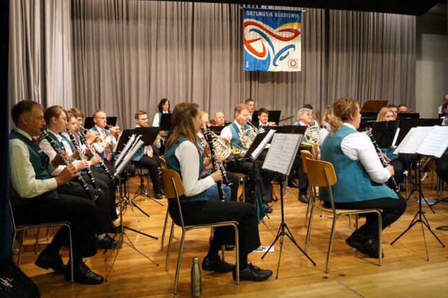 Die Konzerte der Ortsmusik Rüediswil fanden Anfang November 2023 im Pfarreiheim Ruswil statt
