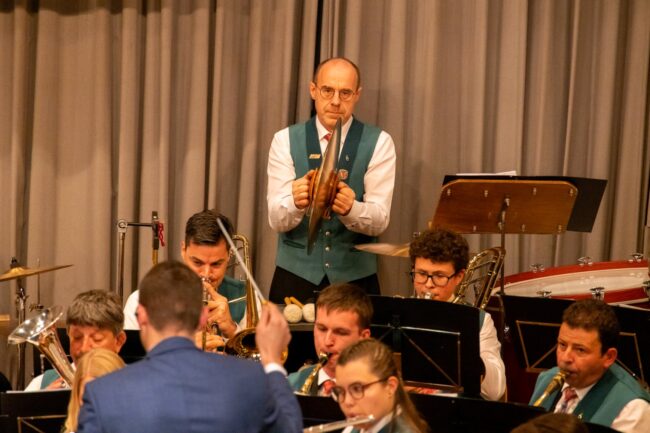 Der Marsch "Malojawind" rundete den ersten Teil des Jahreskonzert 2023 ab.