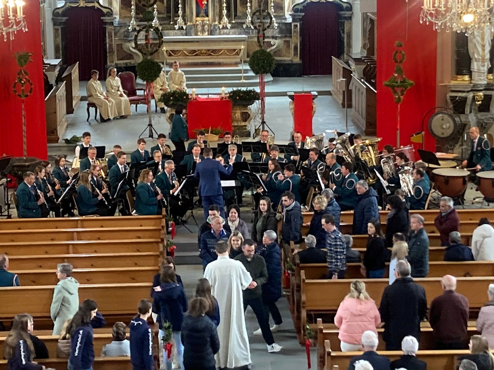 Gottesdienstgestaltung am Palmsonntag durch die Ortsmusik Rüediswil