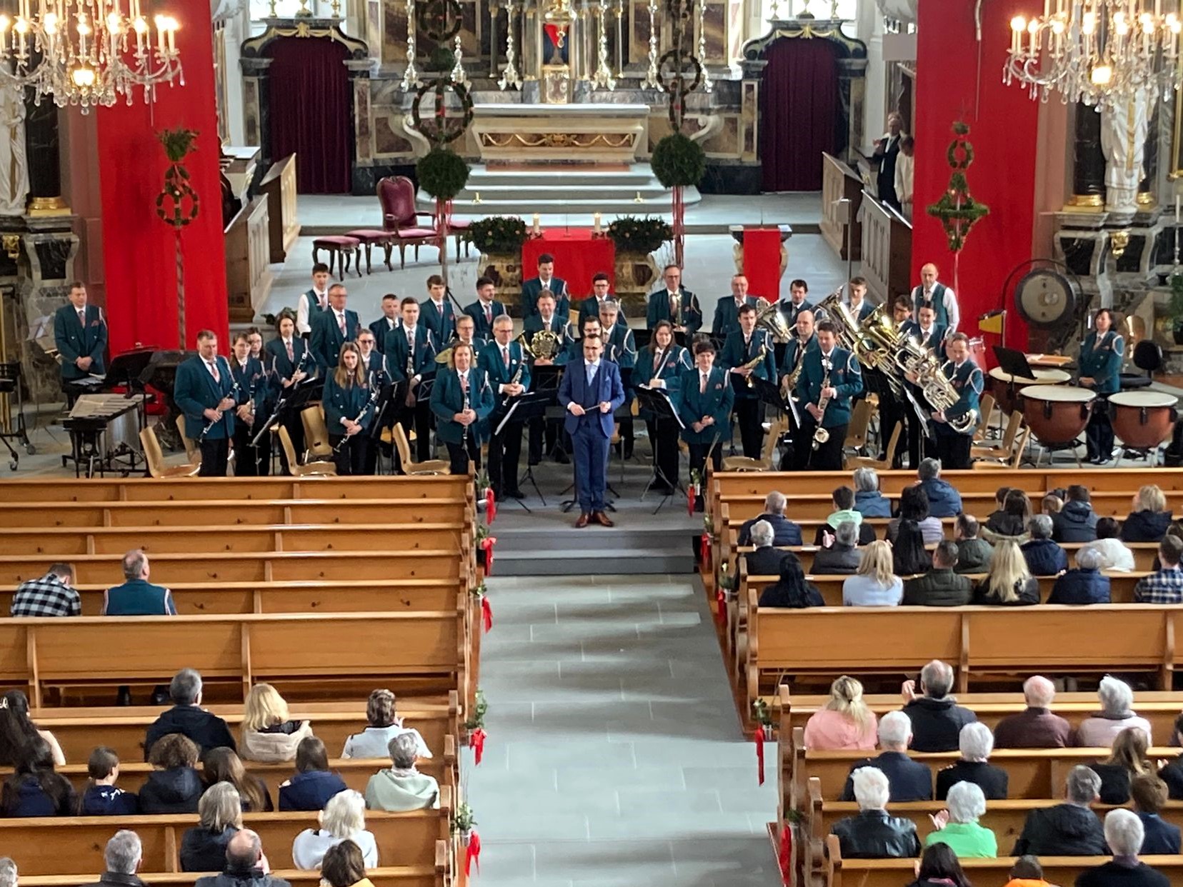 Gestaltung des Gottesdiensts am Palmsonntag 2024 durch die Ortsmusik Rüediswil