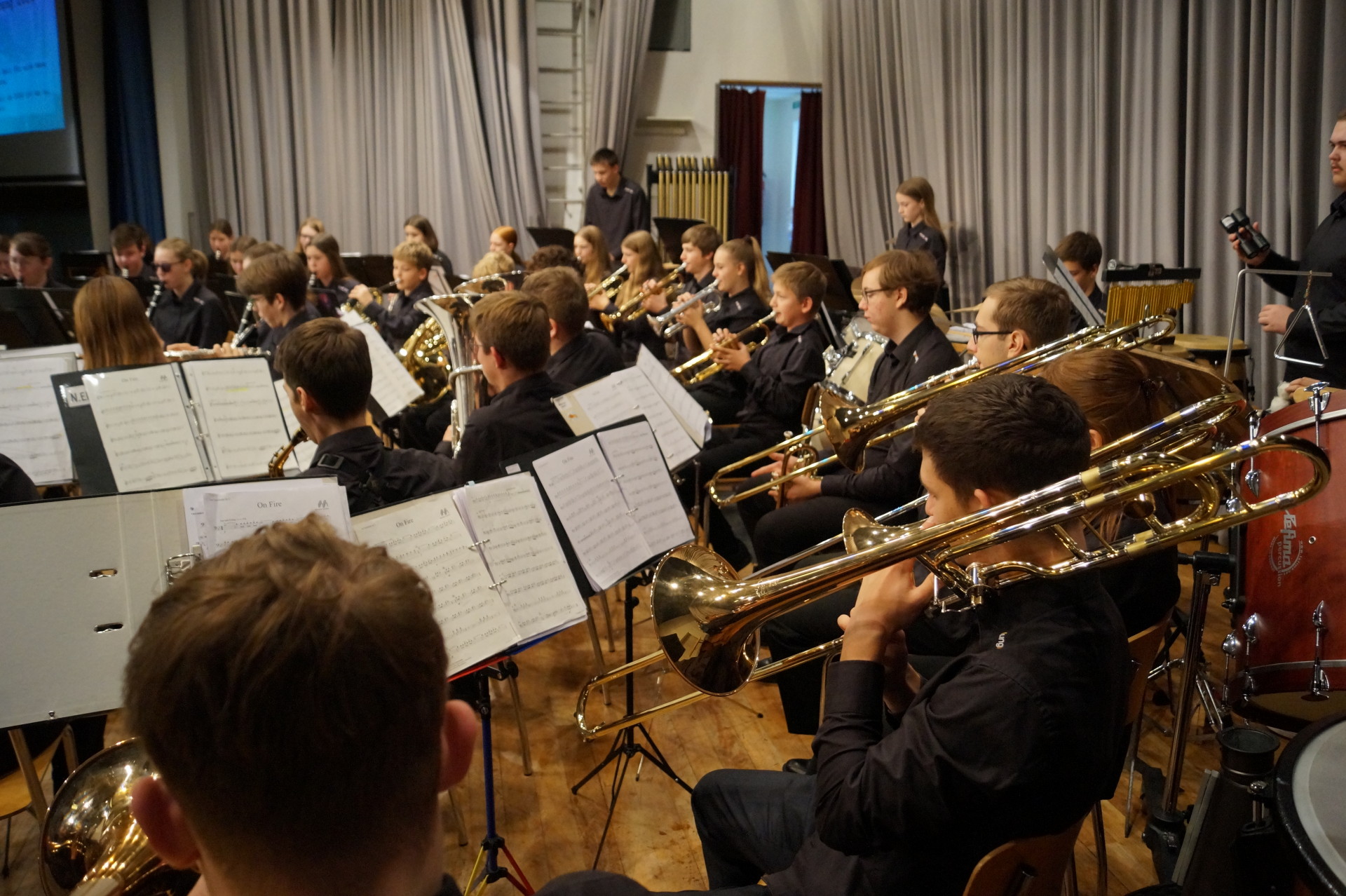 Die Jungmusik Rottal spielte bei der Ortsmusik Rüediswil am Sonntag. 10. November 24