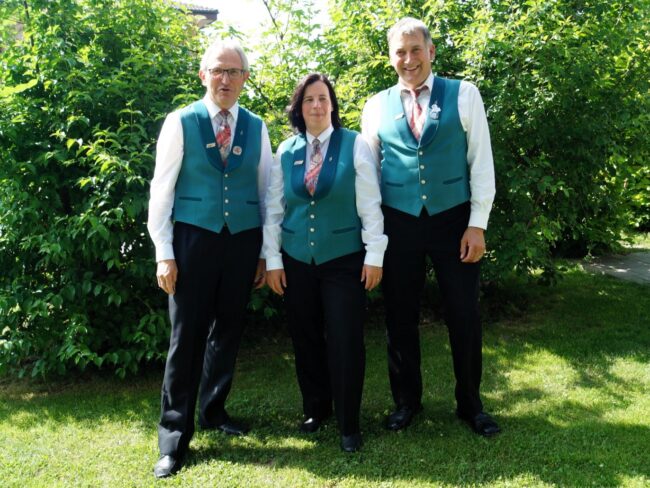 Drei verdiente Veteranen der Ortsmusik Rüediswil konnten in Sursee geehrt werden.