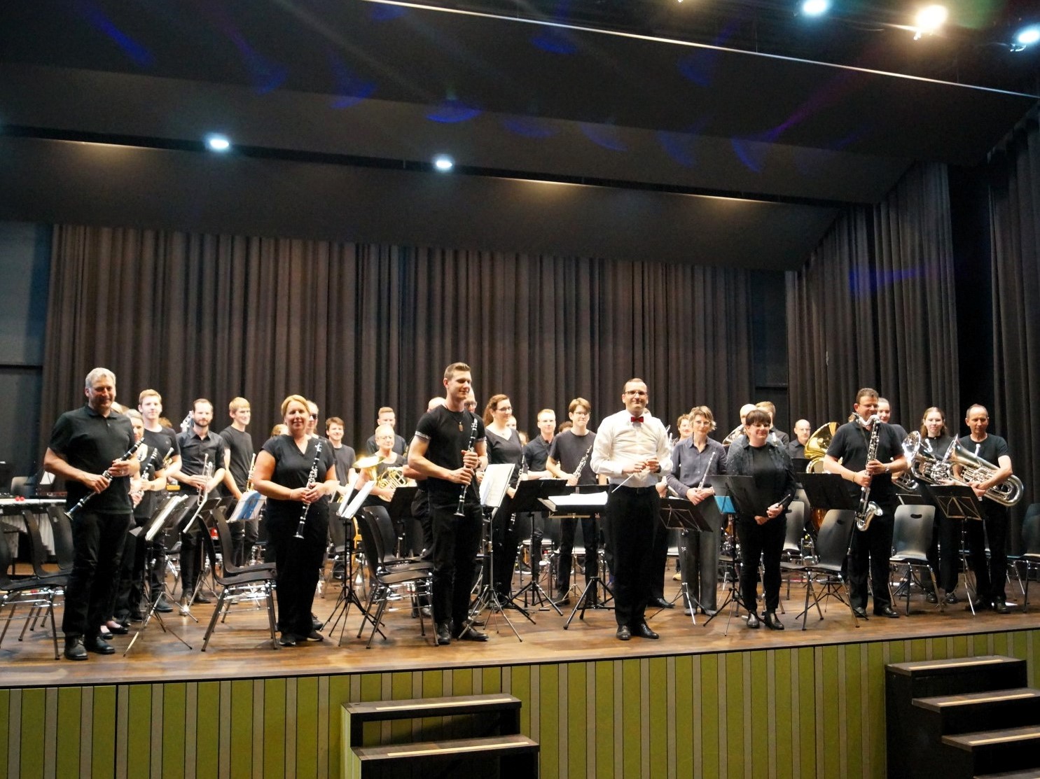 Die Musikantinnen und Musikanten freuten sich über zwei gelungene Vorträge.